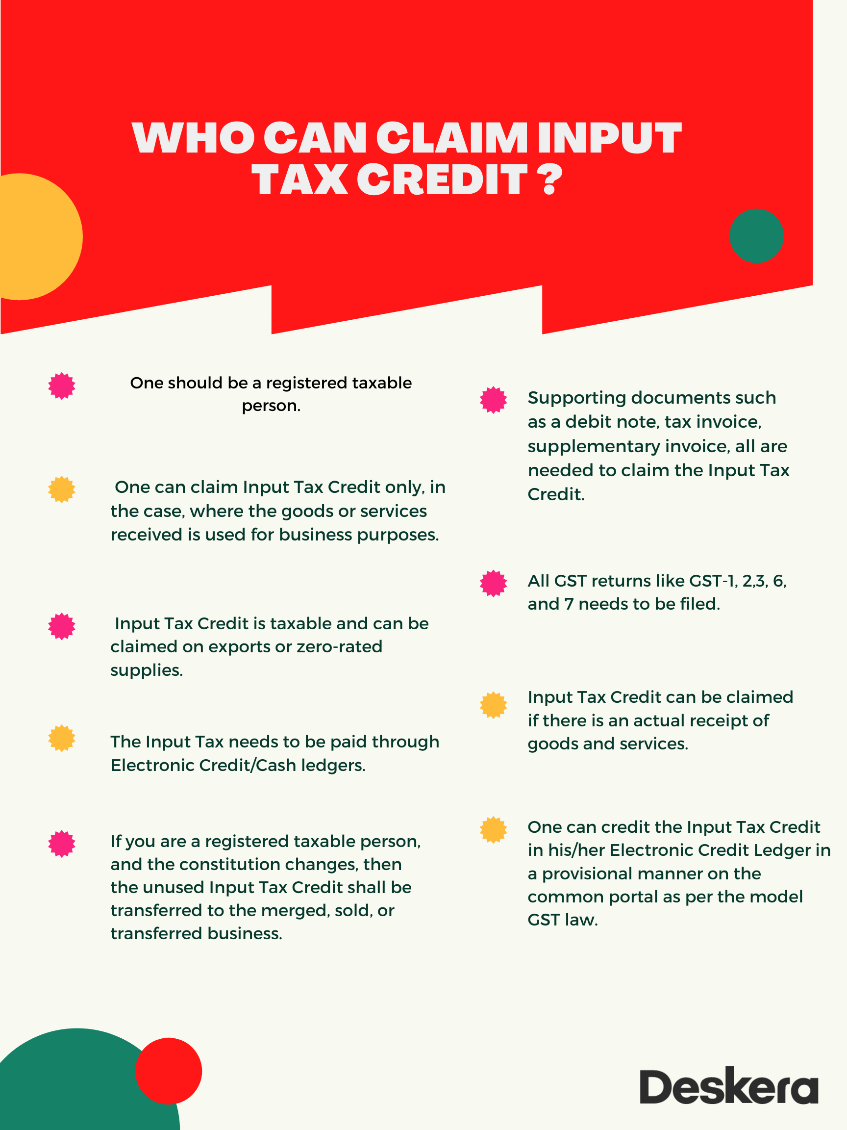 What Is Input Credit ITC Under GST