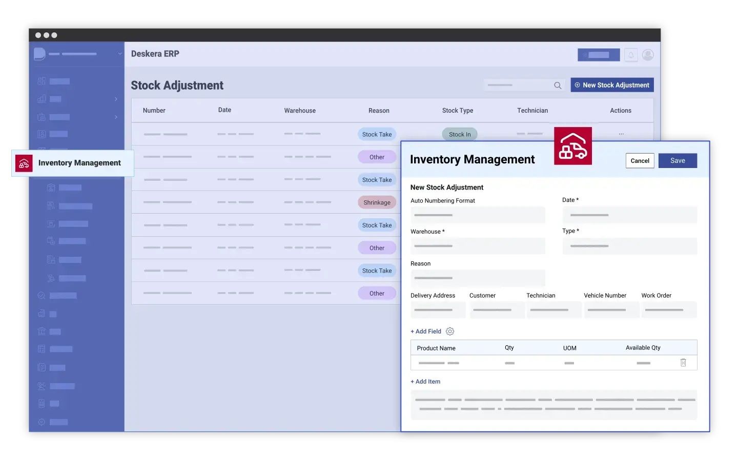 Deskera ERP can help with inventory tracking through real-time inventory tracking, automated reordering, centralized control, advanced analytics and reporting, seamless integration with sales channel, improved supplier management, and more.