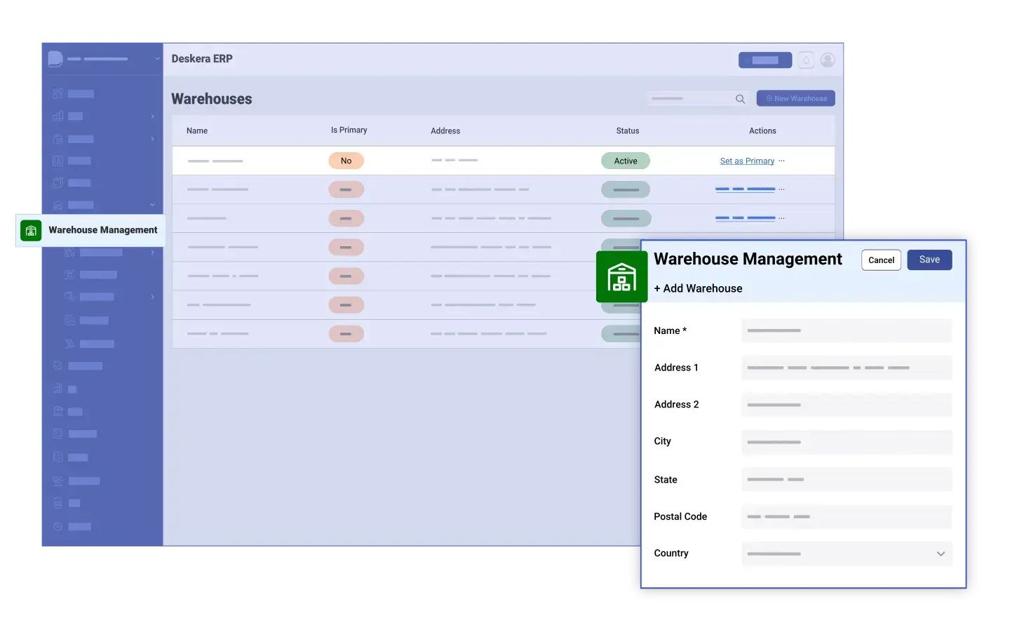 Deskera ERP is a powerful warehouse management software