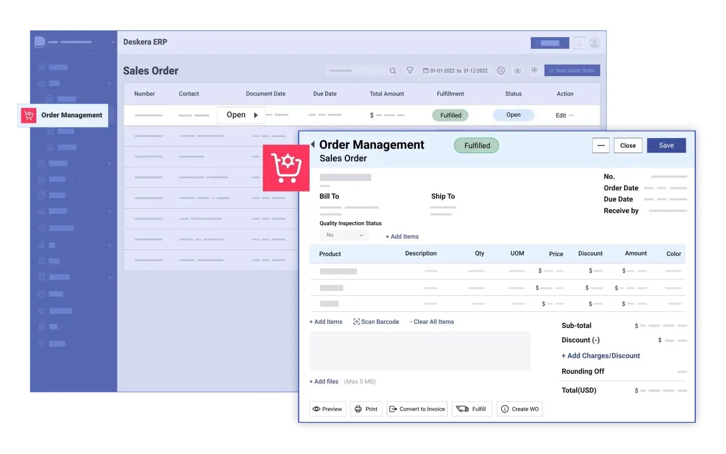 Deskera ERP Can Help You with Order Management