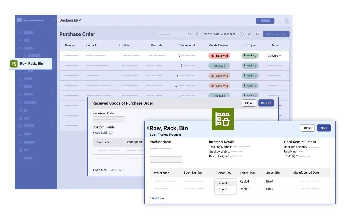 Deskera ERP Can Help You Optimize Your Row-Rack-Bin System