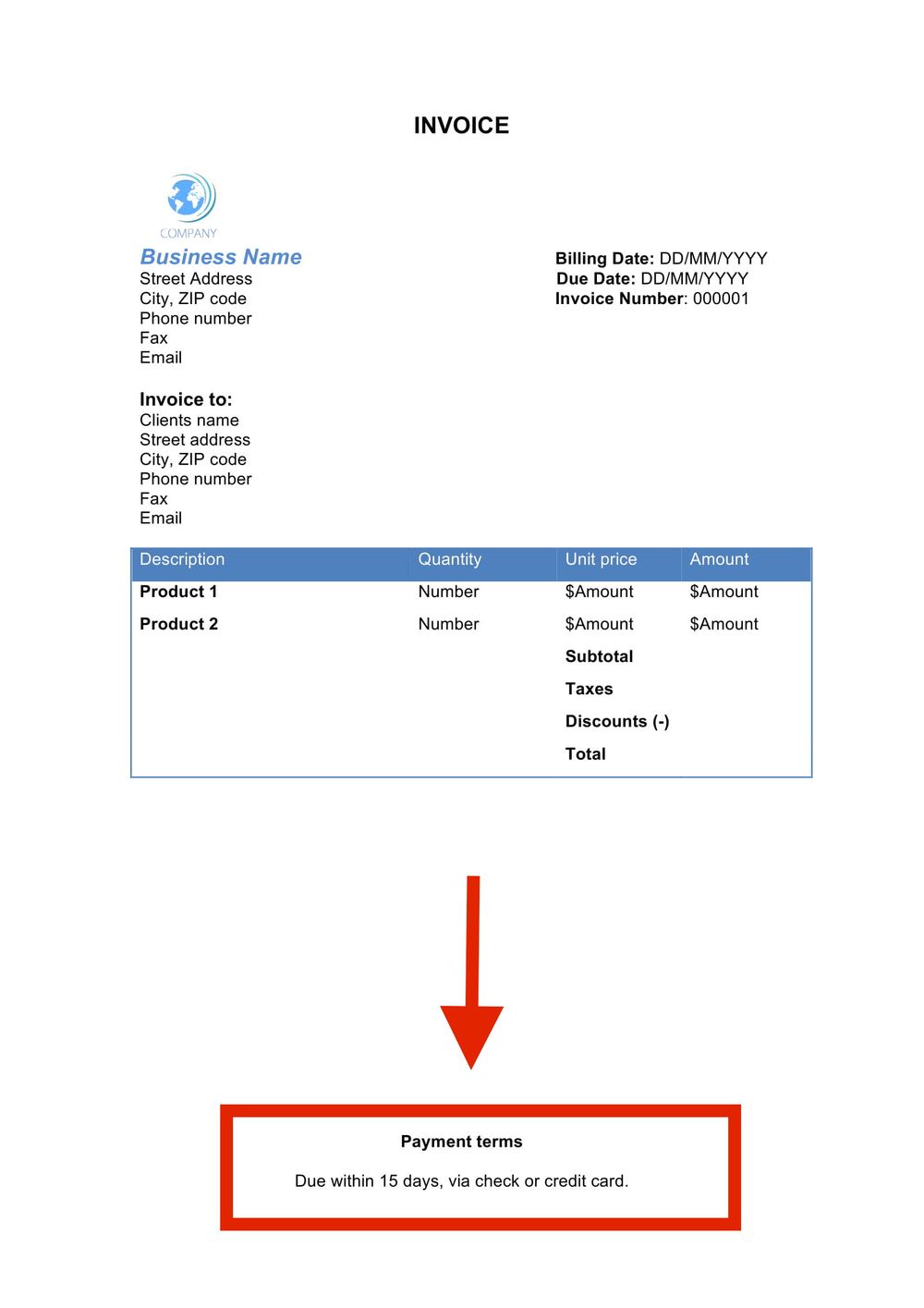 How to Create an Invoice in Word A StepbyStep Guide