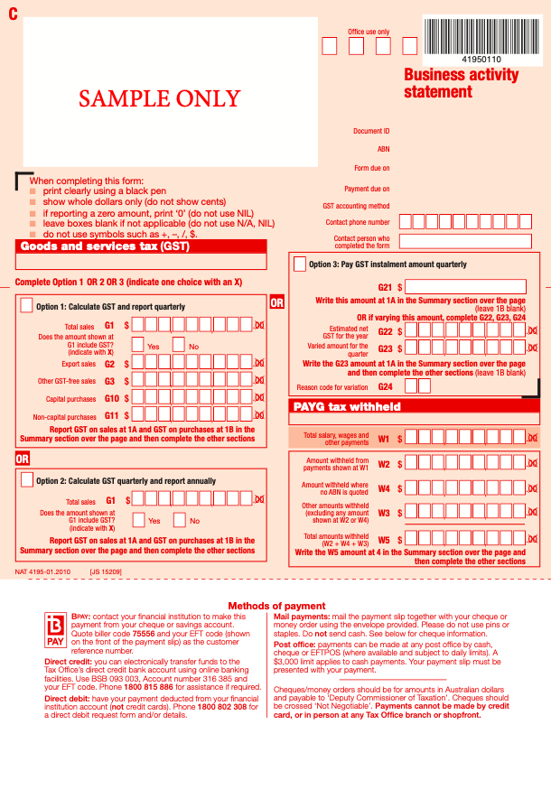 Australia GST and BAS Reporting Guide