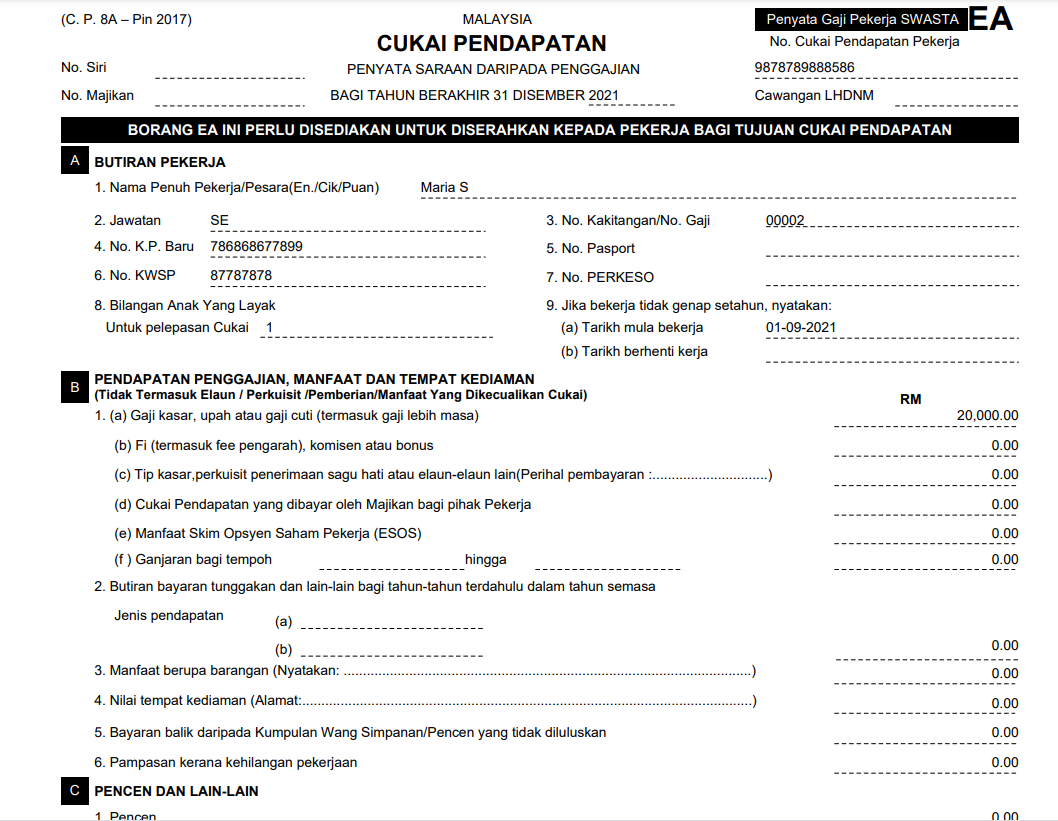 Ea Form 641 E Fillable Printable Forms Free Online