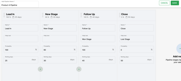 How do I create a Pipeline in Deskera CRM?